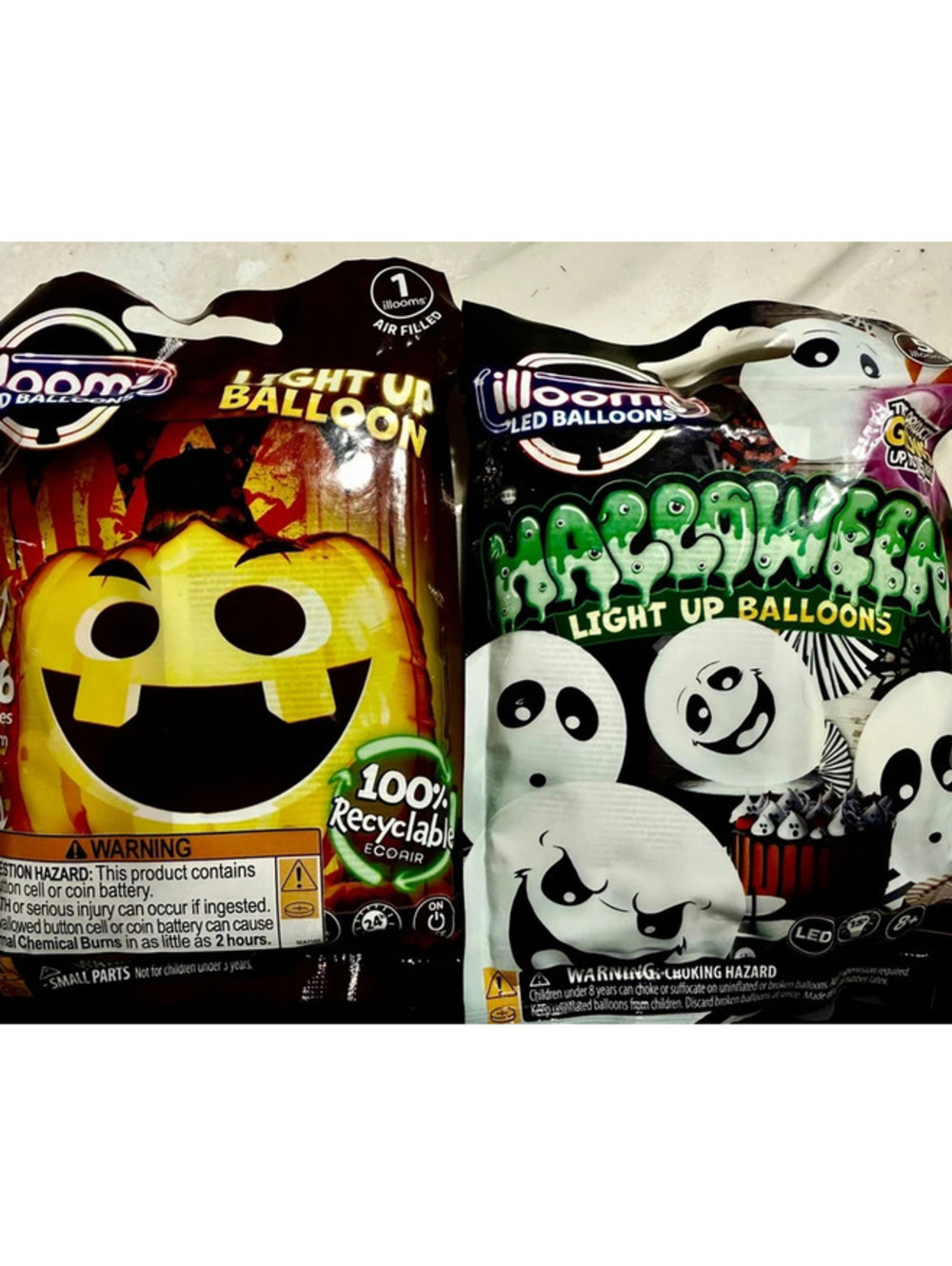 Lot of 2 Led Halloween Ballons
